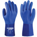 Towa Full Coated PVC Gloves, PVC Chemical protection--Great Grip in Oil-Rough Palm Finish PR FC1P12-03-M